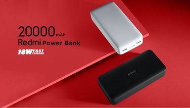 Xiaomi ‎PB200LZM Redmi 20000mAh Li-Polymer Power Bank, USB Type C and Micro USB Ports, 18W Fast Charging, Low Power Mode, Black