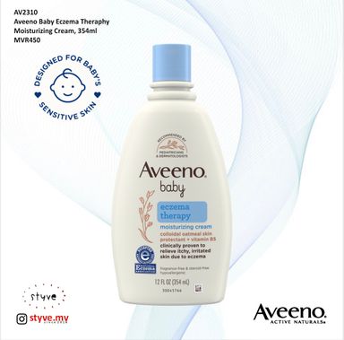 Aveeno Baby Eczema Therapy Moisturizing Cream, 354ml