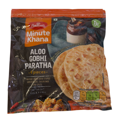 HALDIRAM'S ALOO GOBHI PARATHA 4PCS