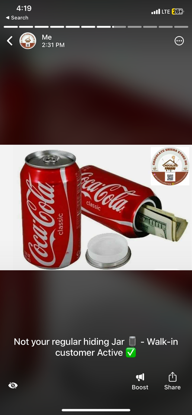 Pops Can Storage Jar