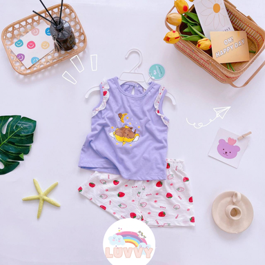 [111] Ruffles & Prints Sleeveless Play Sets (90~130)