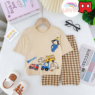 [110] Disney 100 Short Sleeve 3/4 Pants Set