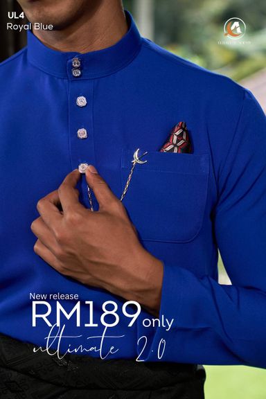 BAJU MELAYU ULTIMATE 2.0 ( ROYAL BLUE ) 