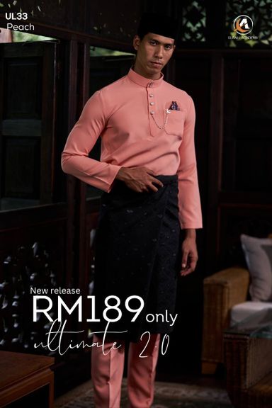 BAJU MELAYU ULTIMATE 2.0 ( PEACH )