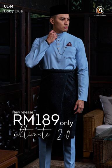 BAJU MELAYU ULTIMATE 2.0 ( BABY BLUE )