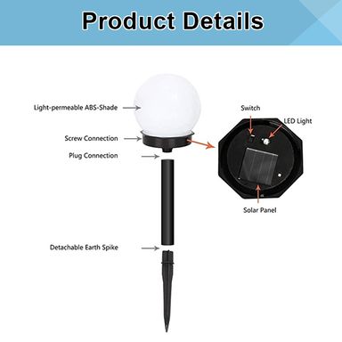 Round Solar Garden Light