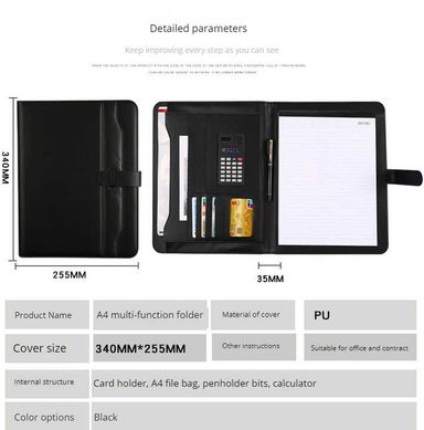 Document Folder PU Leather