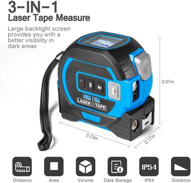 3 in 1 laser tape measure 