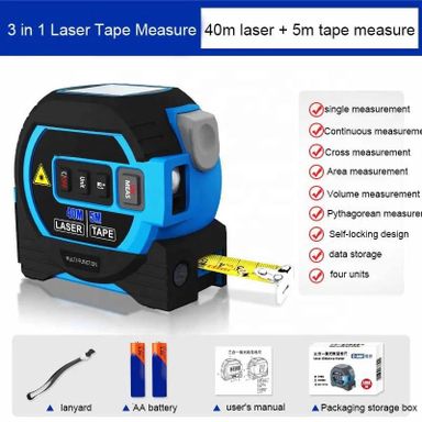 3 in 1 laser tape measure 