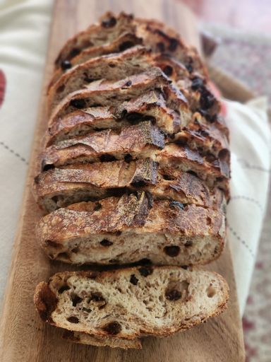 Sourdough Rustic Cinnamon Raisin Loaf 