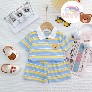 [113] Teddy & Stripes Polo Play Set (90~120)