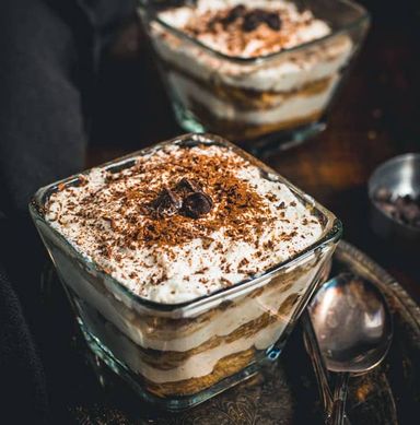 Homemade tiramisu