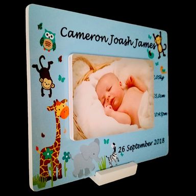 Newborn birth frame (Blue)