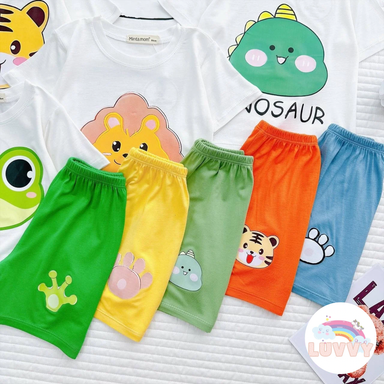 [119] Animals Short Sleeve Play Set (90~120)