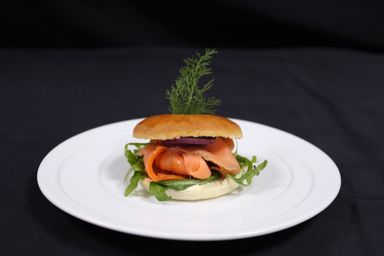 Cream Cheese Bagel Smoked salmon, dill and cream cheese     