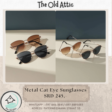 metal cat eye brown 