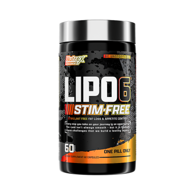 NUTREX LIPO-6 BLACK STIM-FREE 60 CAPSULES