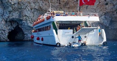 Marmaris Dalyan Caunos Boat Trip with Orca 2 Boat