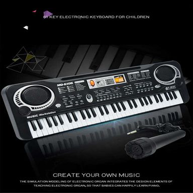 61-key piano keyboard