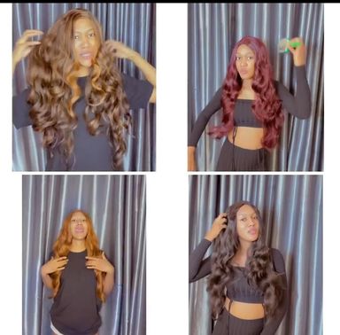 Factory made body wave hair blend