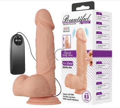 9.4 Inch Extra Realistic Vibrating Dildo