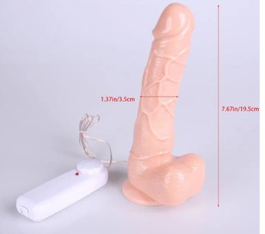 Big Penis Vibrator Flexible Realistic Suction Cup Dildo