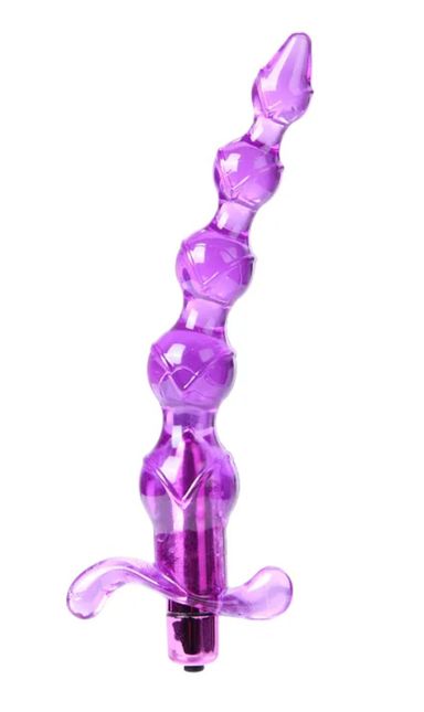 Vibrating Anal Butt Plug Beads Dildo Vibrator