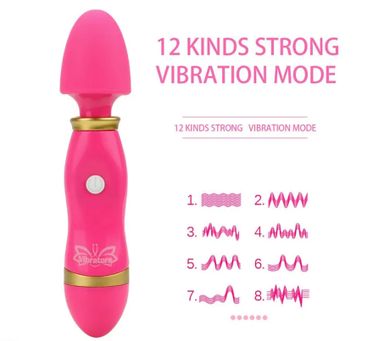 AV Massager 12 Speed Dildo Vibrator G-Spot Massager