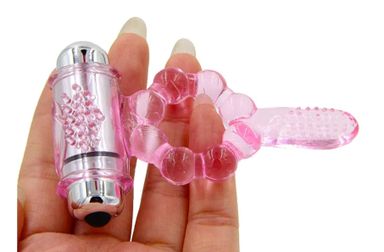 10 Speed Vibrating Penis Ring Tongue Bullet Vibrator Cock Ring