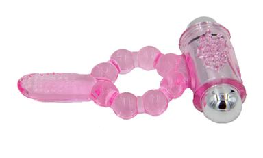 10 Speed Vibrating Penis Ring Tongue Bullet Vibrator Cock Ring