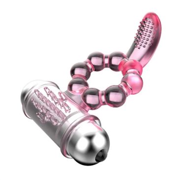 10 Speed Vibrating Penis Ring Tongue Bullet Vibrator Cock Ring