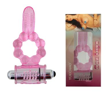 10 Speed Vibrating Penis Ring Tongue Bullet Vibrator Cock Ring