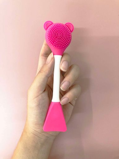 Silicone Double-End Facial Cleaning Brush - Multicolor