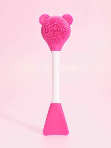 Silicone Double-End Facial Cleaning Brush - Multicolor