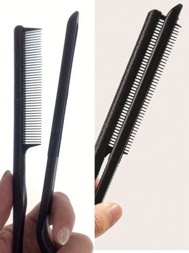 Hairstyling V-shaped Clip Hair Comb - Black