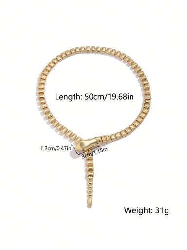 Gold Snake Chain Necklace