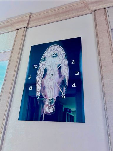 Acrylic Wall Clock 30x42cm