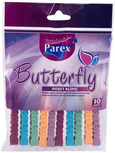 باريكس ملاقط بلاستيك BUTTERFLY BAG CLIPS -10 PCS