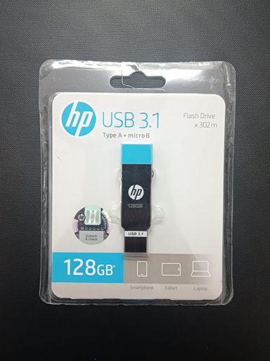 HP OTG Flash Drive 128GB x302M (MM-OTG128GB-02P) 100% Original Product