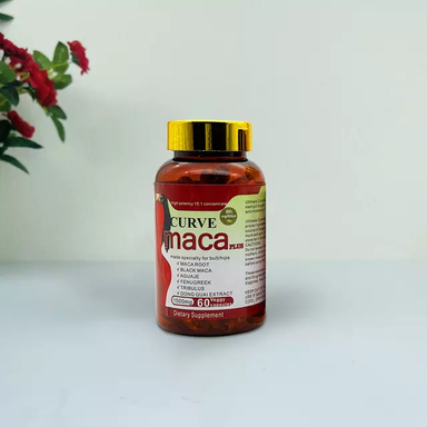 Curve Maca Plus Capsule (1500mg) | Dietary Supplement for Hips Enlargement, Butt Enhancement, and Hormonal Balance