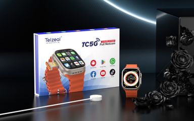 Telzeal TC4G Dual Camera & SIM Support Smartwatch – 3 Straps