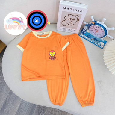 [126] Marvel Pastels Short Sleeve Long Pants Set (80~150)