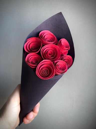 Red Paper Flower Bouquet