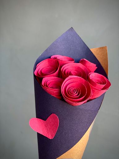 Red Paper Flower Bouquet