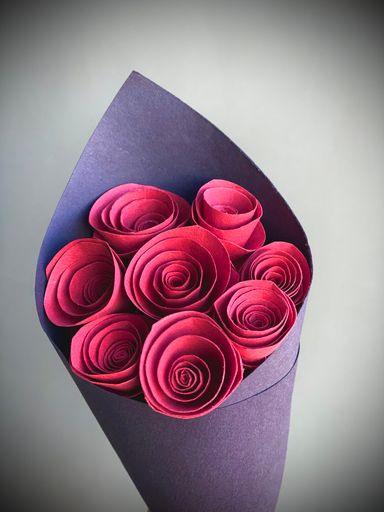 Red Paper Flower Bouquet