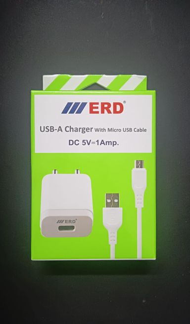 ERD TC-11 1Amp. Mobile Charger with Micro USB Cable