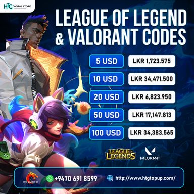 LEAGUE OF LEGEND and VALORANT