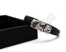 Men's Leather Bracelet / Punk Rock Leather Bracelet - I / J