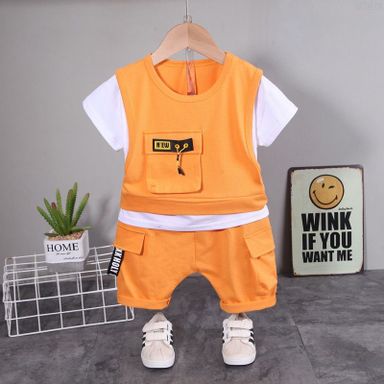 Summer baby boy sports suit