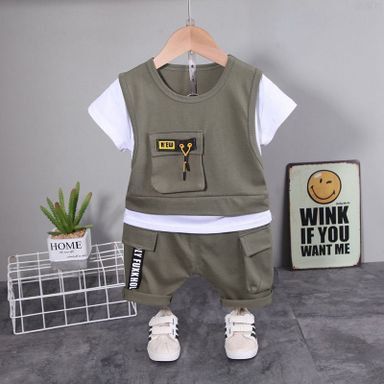 Summer baby boy sports suit